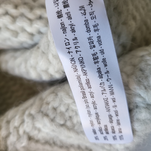NWT Zara Limited Edition European Chunky Alpaca/Wool Blend Cardigan Small - Picture 5 of 5